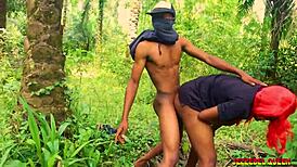 Naughty College Babe Fucks Roommate in the Bush During Excursion with Dirty Talk and Dripping Wet Pussy