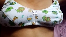 this beautiful desi housewife shows off her super amazing natural boobs in a solo casting