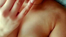 An excited latina woman gets wet while masturbating and sends a homemade video to her boyfriend