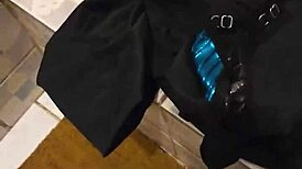 Friend's Mom Catches Me with Her Thong, Sucks Me Off. Wild Blowjob Ends with Mouth Finish!