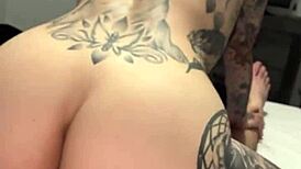 Hotwife does reverse cowgirl with husband and friend watching