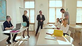 Yo, after class turned into a wild orgy with Tiffany Tatum!