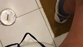 Friend's Mom Catches Me with Her Thong, Sucks Me Off. Wild Blowjob Ends with Mouth Finish!