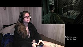 Until dawn play with curvy brunette in lingerie, wow! 😍