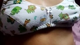 this beautiful desi housewife shows off her super amazing natural boobs in a solo casting