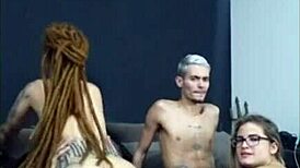 Intense! Redhead Sits On Friend, Wife Blows Me Hard!