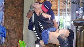 Hot Blondes Sneak Away for Squirting Fun in Closeup Action