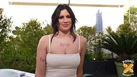 Laury And Her Friend Share A Hard Cock In Wild Threesome