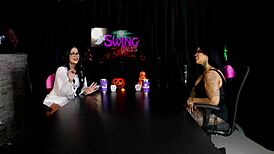 Morena Demonstrates Her Blowjob Skills On The Toy Leaving It All Wet - Marcelly Melo In Sheer Red