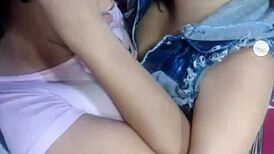 Rich lesbians enjoy a casual afternoon together in the city