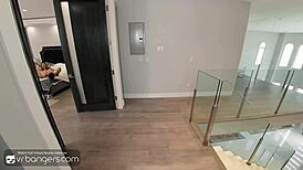 VR Bangers with three hot babes sucking and banging in HD porn