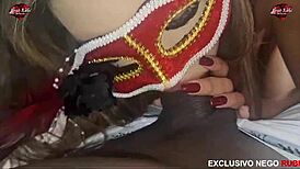 Slim Teen Sucks Big Black Cock Until Choking