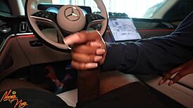 Intense Blowjob And Deepthroat For My Uber Driver.