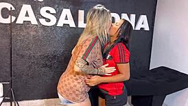 Hey, I’m pounding her wet pussy in the bedroom, both cumming hard with dripping lust!