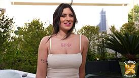 Laury And Her Friend Share A Hard Cock In Wild Threesome