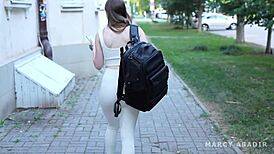 Stranger Fucks Me in Hostel and Cums on My Tits! 😍