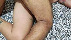 tatuada gets her wet pussy slammed by a jacked guy. she was dripping with excitement!