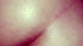 Filling big white ass with cum