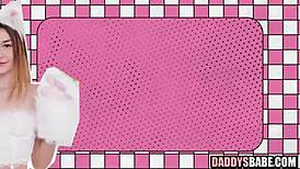 cosplaying step daughter gets wild with deepthroat in sexy costume fun