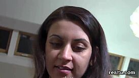 Flawless Czech chick SEDUCED in supermarket and REAMED in POV