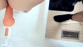 i caught my wife masturbating with big dildo in shower