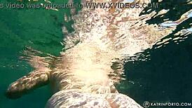 Chubby redhead BBW with hairy bush and big ass goes nude in public.