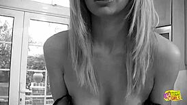 this beautiful blonde karen had fun with her lesbian friend in the kitchen