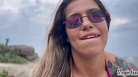 my friend took me to rj beach and showed me his huge rod. he pounded me at home till he finished inside!