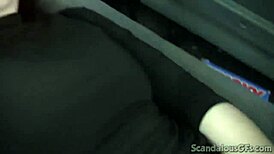 teen hottie fingering herself in the car 😍