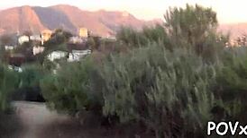 Teen in socks enjoys rough blowjob action