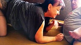 klaudiaambergirl's intriguing blowjob compilation with natural tits