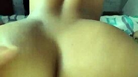 First try riding cock in her ass