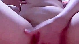 Amateur solo masturbation leads to intense squirting orgasm
