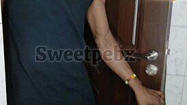 he enters bathroom by mistake, i take his long dick