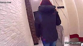 Gorgeous czech kitten gets teased in the mall with a striptease, then pounded hard in pov.