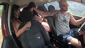 Holy crap, Ted scores a hot Latina in the backseat with Candy Debby!