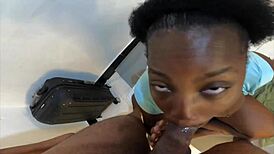 Enjoy spring break with an ebony slut sucking your big cock