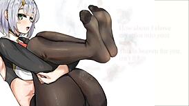 noelle's new servant gets footjob and worship in genshin