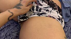 Day 3 allowing stepbrother to play with underwear in sexy close-up