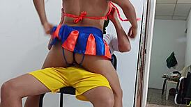 With My Horny Neighbor She Loves Hard Fucking!