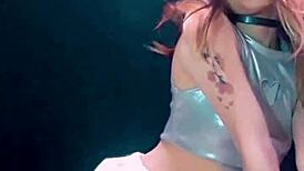 Hey Bonneyuwu, why pee in a jar like this? Can't believe I'm watching you in that miniskirt doing wild stuff.