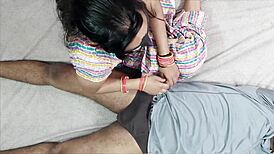 Pinki bhabhi sucks her devar's huge cock and gets rough doggystyle fuck!