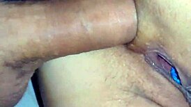 Close-Up View of Her Open Ass and Gaping Holes in Action