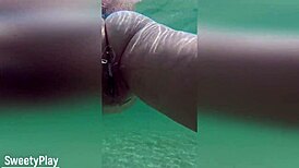 Holy crap, multiple creampies underwater just keep filling her up! 💦