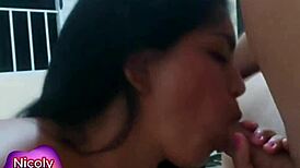 Nicoly Mattos says, 'Fill my hairy ass with cum!'