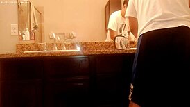 generally tidying up the bathroom for household chores