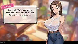 Honeysun Tutorial Starts with Redhead Flight Attendant in Awesome Gameplay