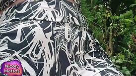 Nicoly Mattos says, 'Fill my hairy ass with cum!'