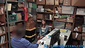 did the teen shoplifter get jizzed in the hidden cam reality?