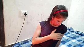 Desi bhabhi moans loud during rough doggystyle pounding